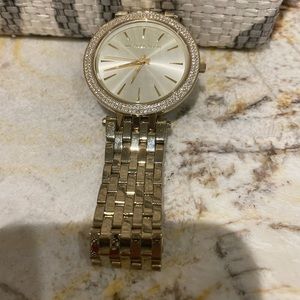Authentic gold crystal MK watch